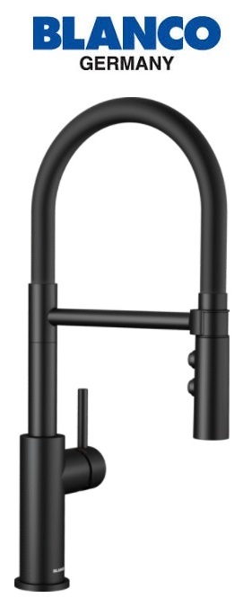 BLANCO Catris-S Flexo Kitchen Sink Mixer With Flexible Spout - Black